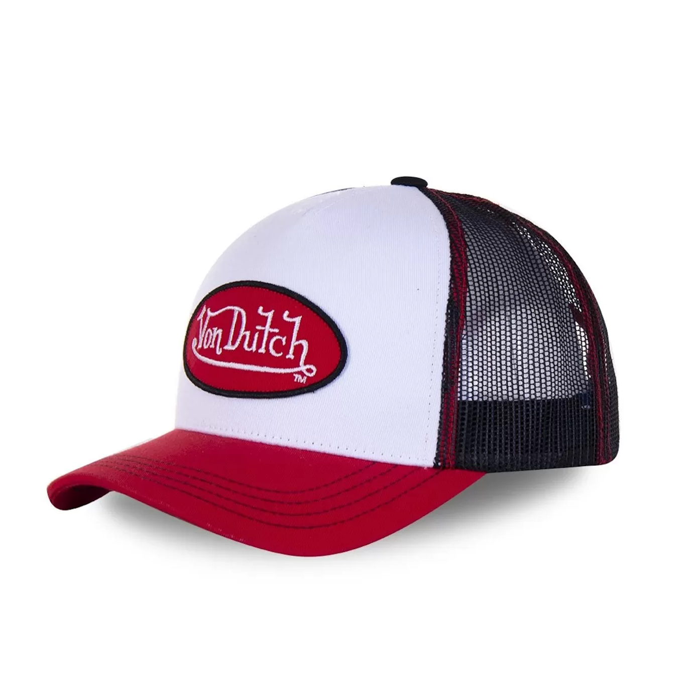 Von Dutch Casquette Classic Trucker Colors Noir/Rouge