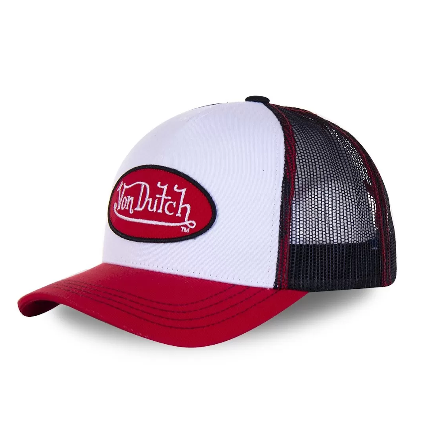 Von Dutch Casquette Classic Trucker Colors Noir/Rouge