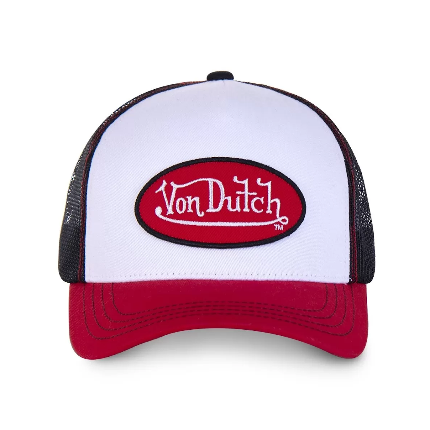 Von Dutch Casquette Classic Trucker Colors Noir/Rouge