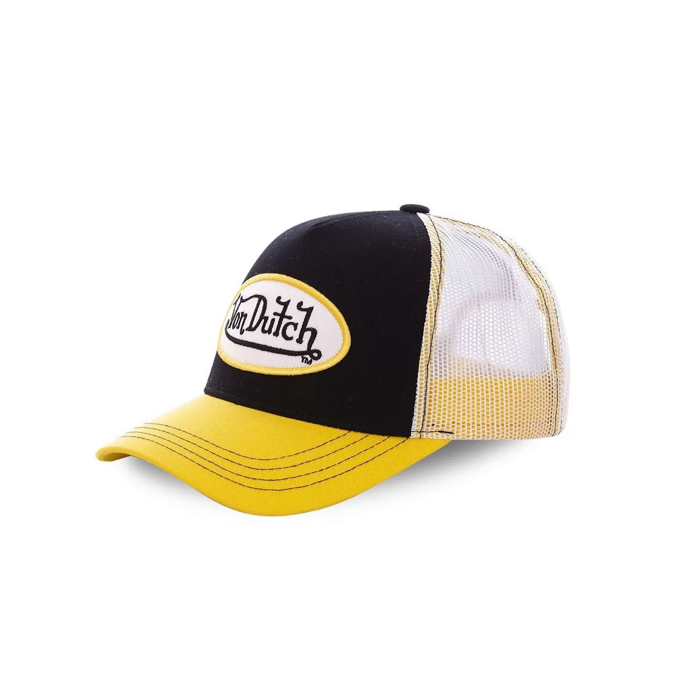 Von Dutch Casquette Jaune Trucker Snapback COLORS