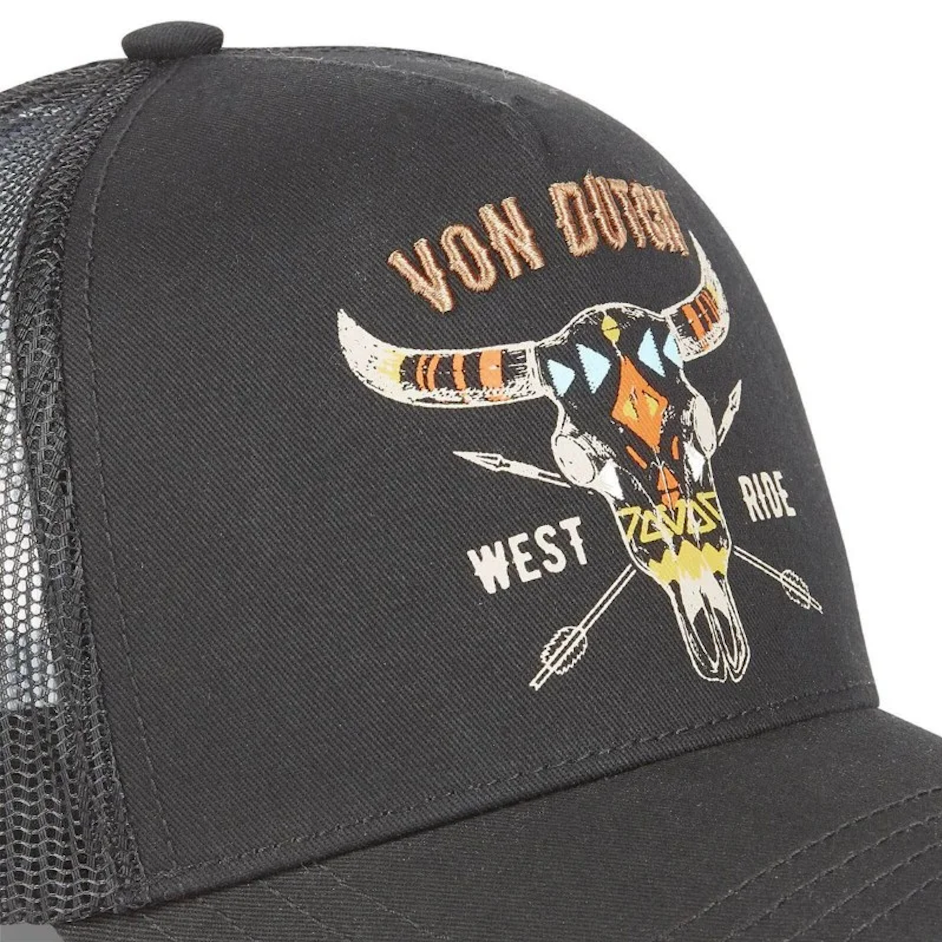 Von Dutch Casquette Trucker WEST RIDE Noir