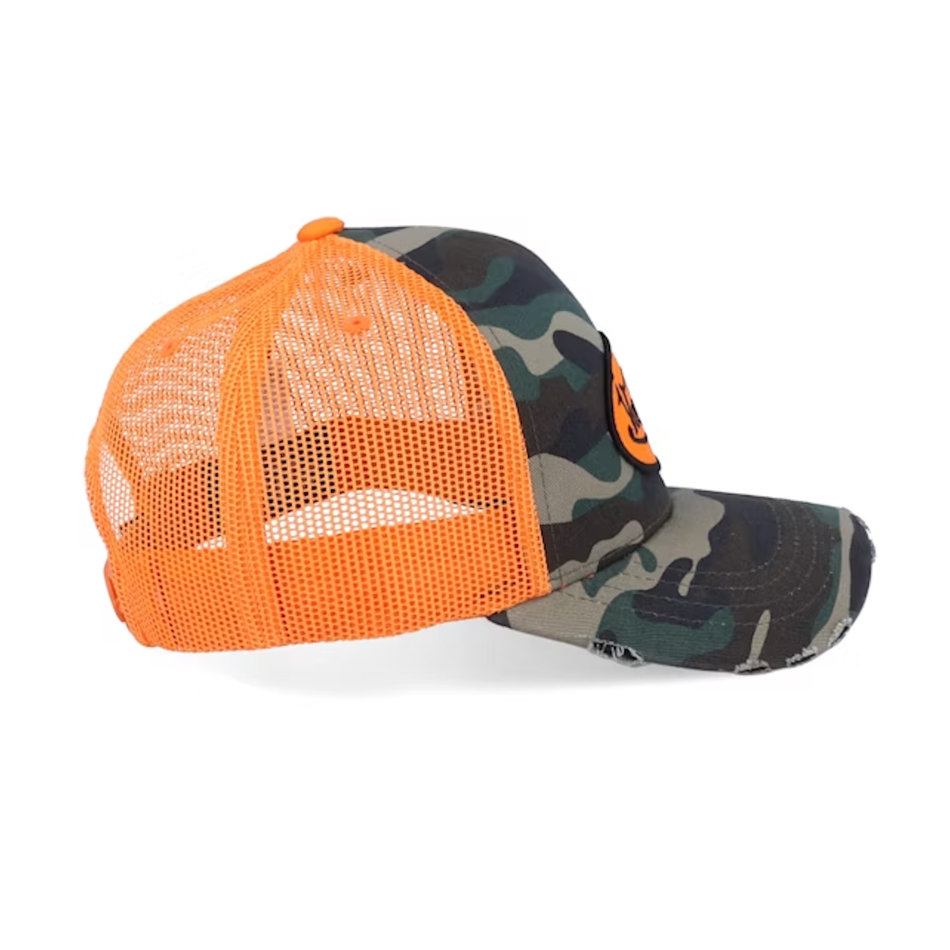 Von Dutch Casquette Trucker Oval Patch Camo/Orange