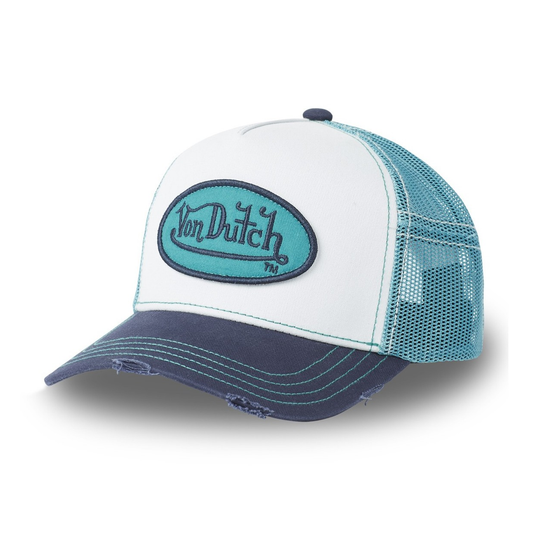 Von Dutch Casquette Trucker Used SUM Turquise/Blanc