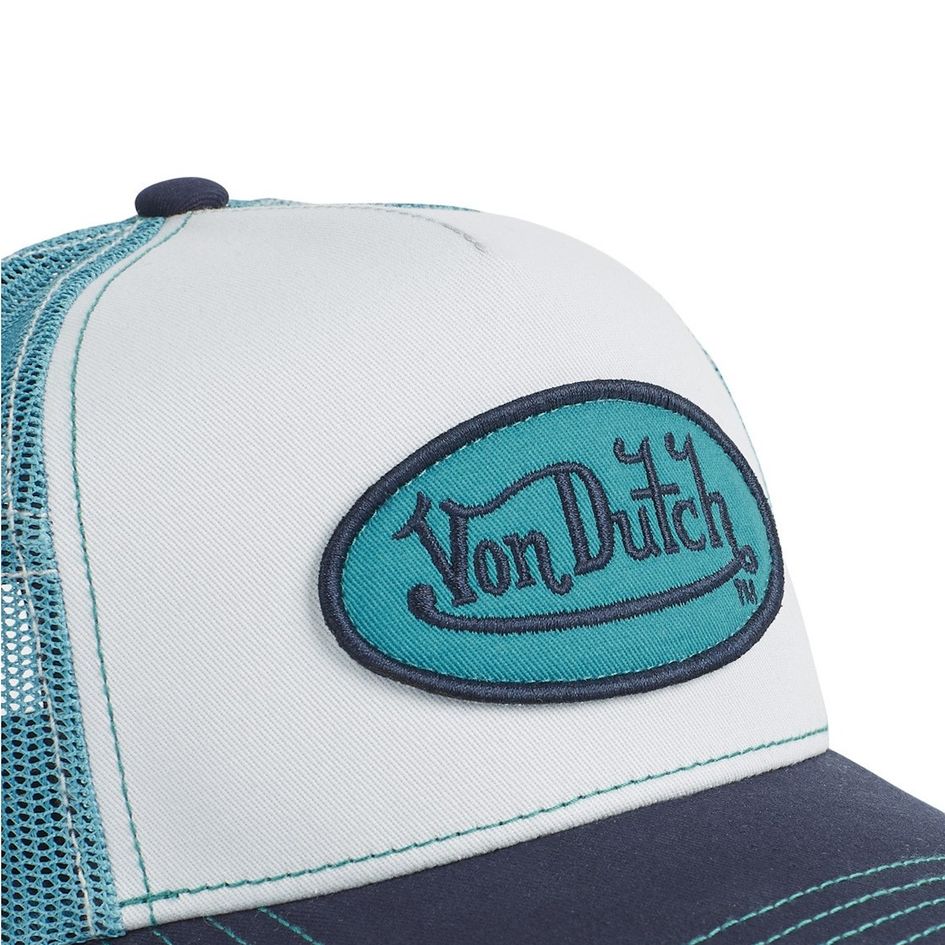 Von Dutch Casquette Trucker Used SUM Turquise/Blanc