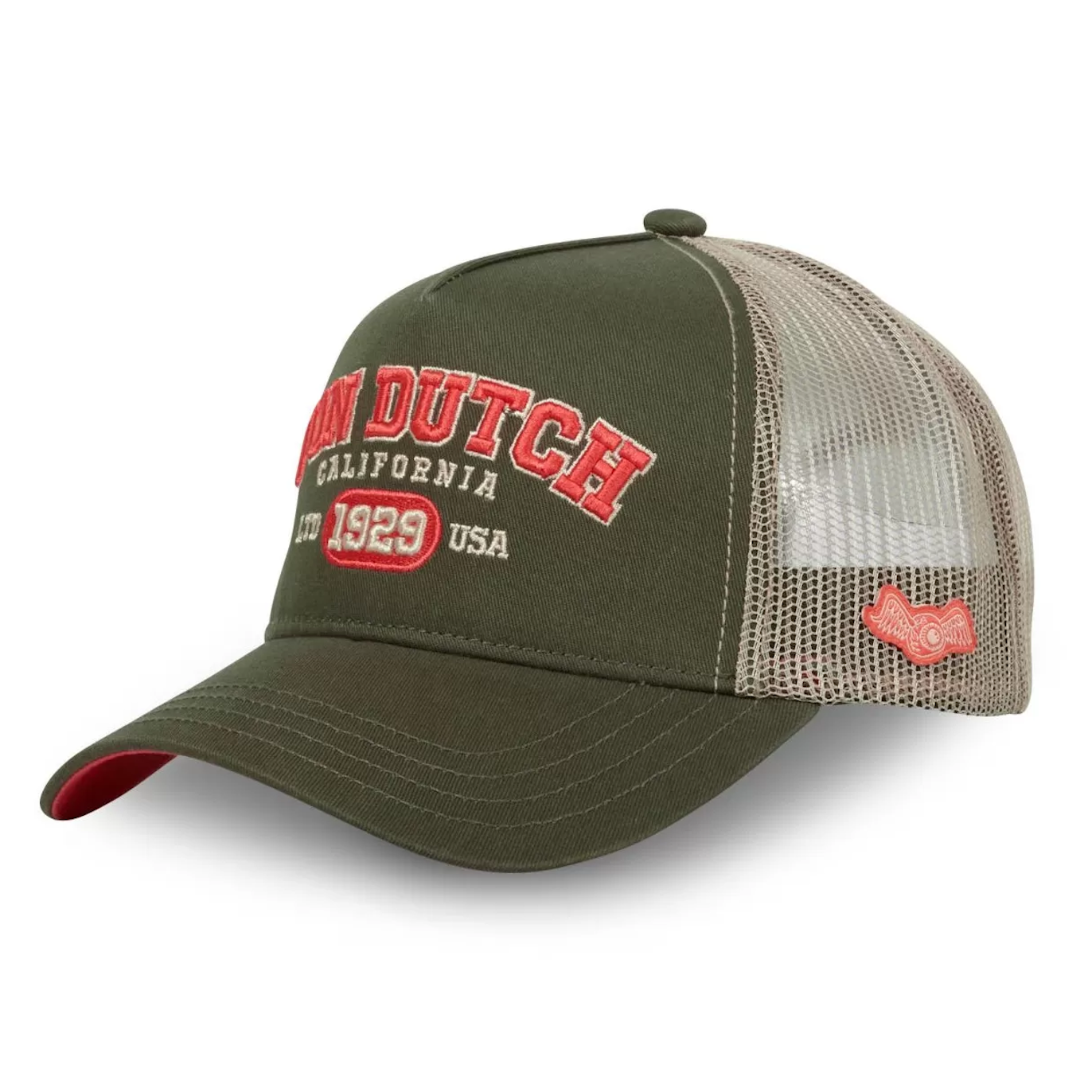 Von Dutch Casquette Verte Trucker Snapback COLLEGE