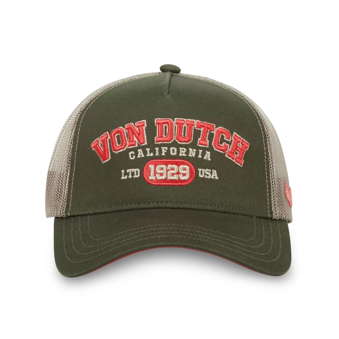 Von Dutch Casquette Verte Trucker Snapback COLLEGE