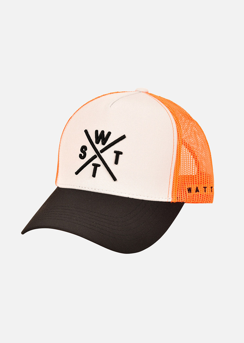 WATTS CASQUETTE TRIBE - ORANGE FLUO & NOIR