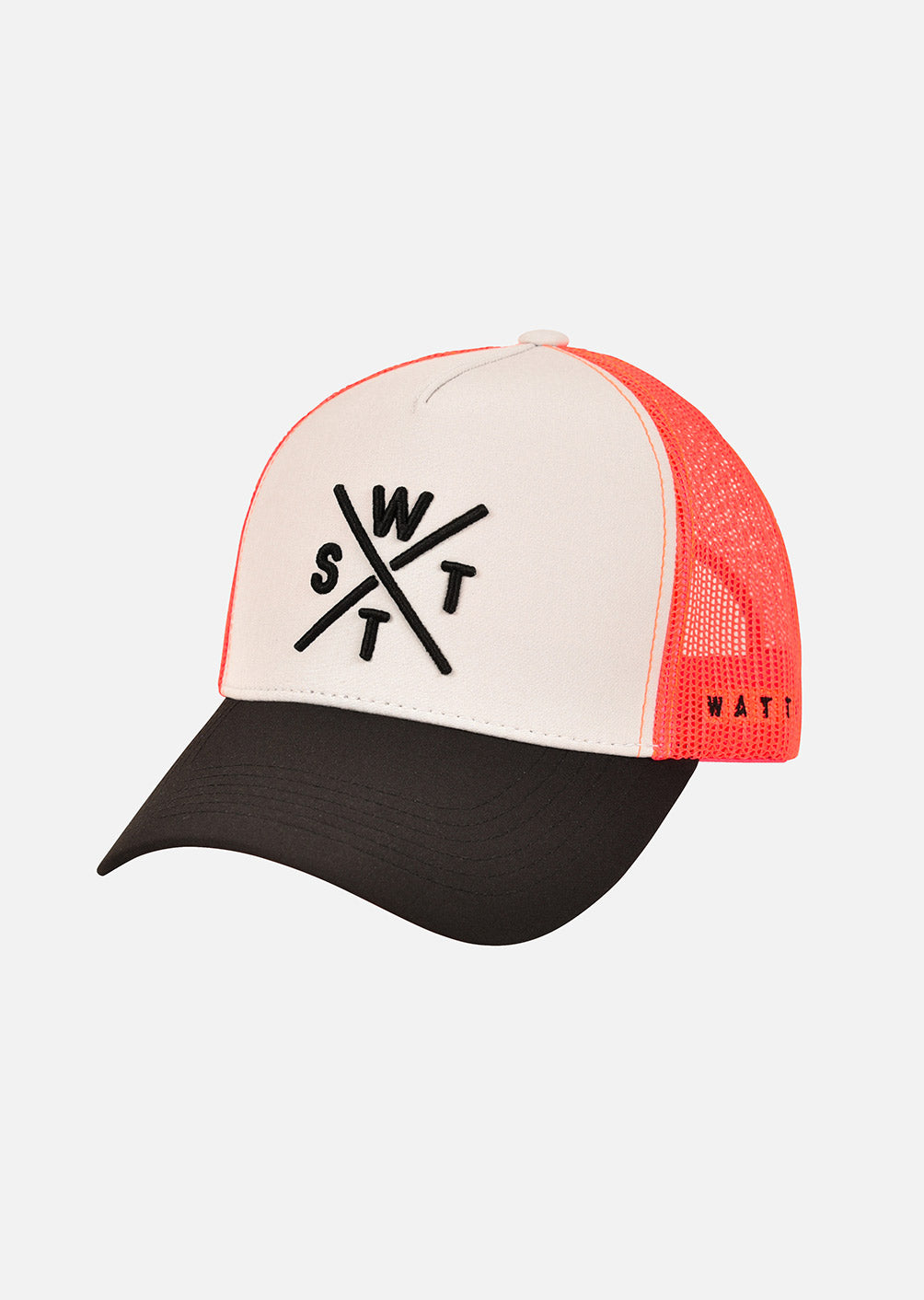 WATTS CASQUETTE TRIBE - ROSE FLUO & GRIS CLAIR