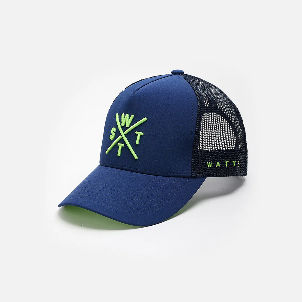 WATTS CASQUETTE TRIBE - NAVY ET FLUO ACID