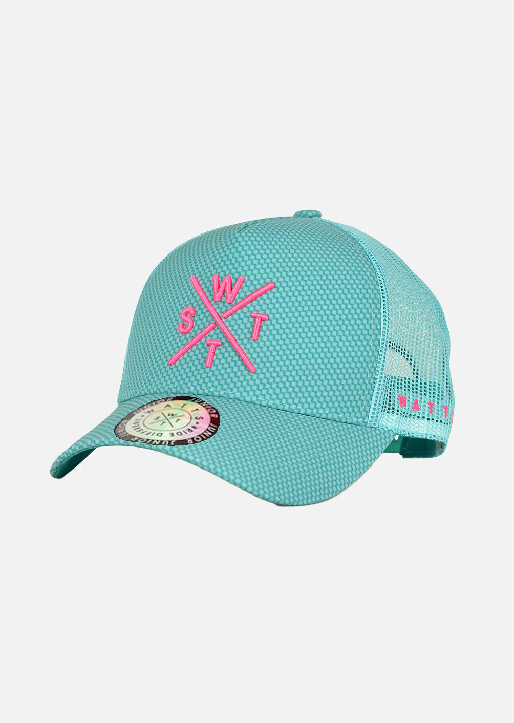 WATTS CASQUETTE TRIBE - JUNIOR - CYAN CARBONE