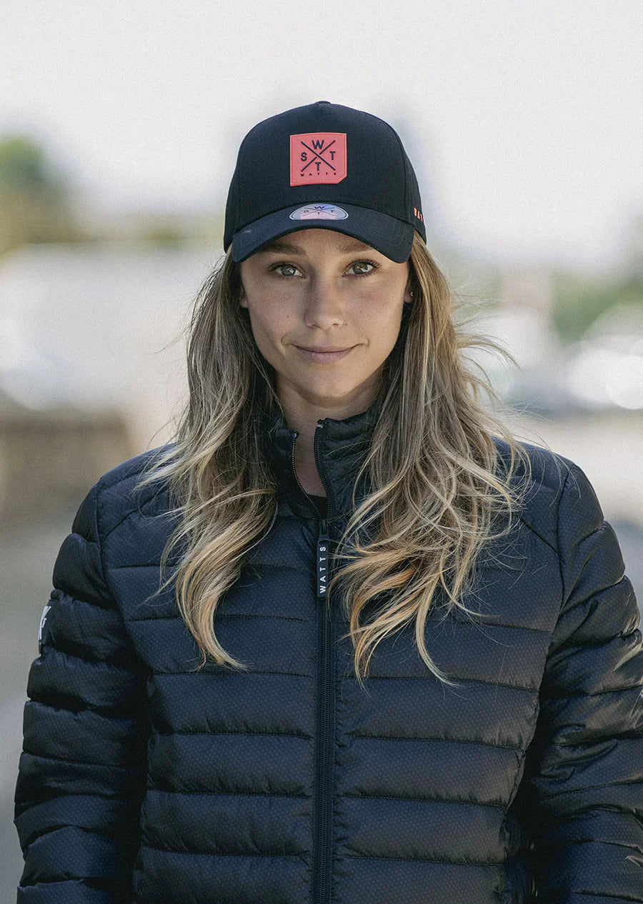 WATTS CASQUETTE CISCO - NOIR & ROSE FLUO