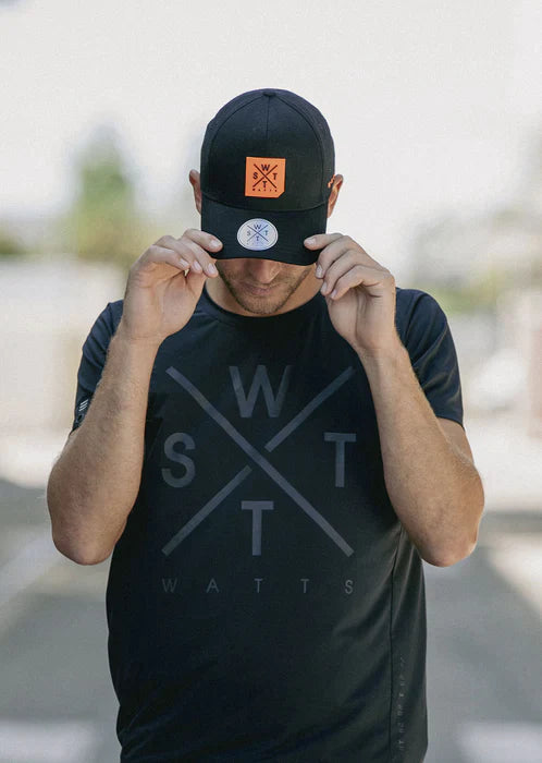 WATTS CASQUETTE CISCO - NOIR & ORANGE FLUO