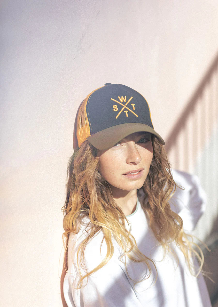 WATTS CASQUETTE TRIBE - NOIR & JAUNE