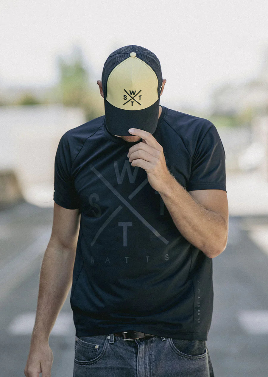 WATTS CASQUETTE TRIBE  - JAUNE PASTEL
