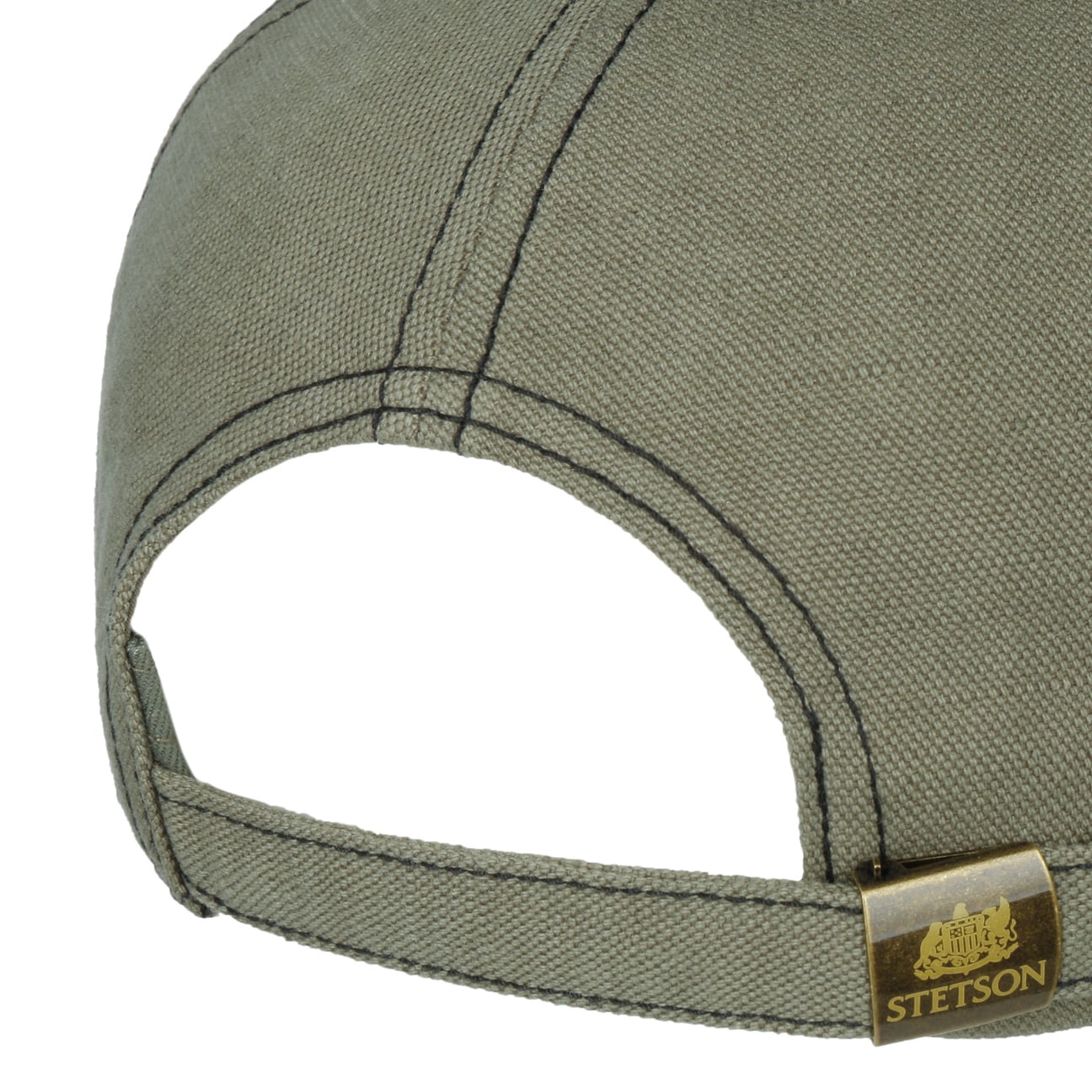 Stetson Casquette Army Trucker Cuir Olive
