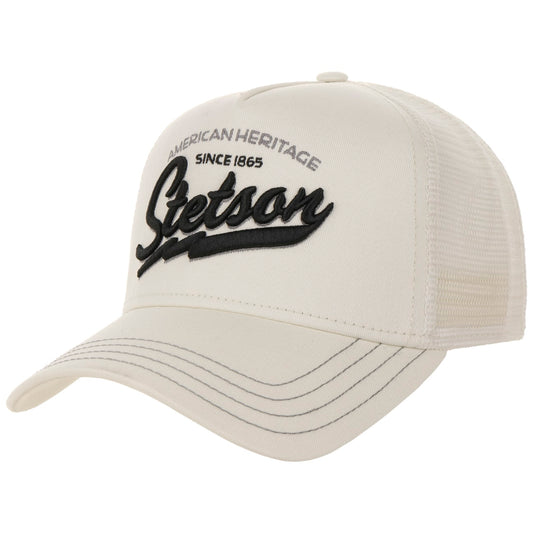 Stetson Casquette Trucker Since 1865 Blanc Crème