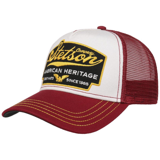 Stetson Casquette American Heritage Trucker Bordeaux