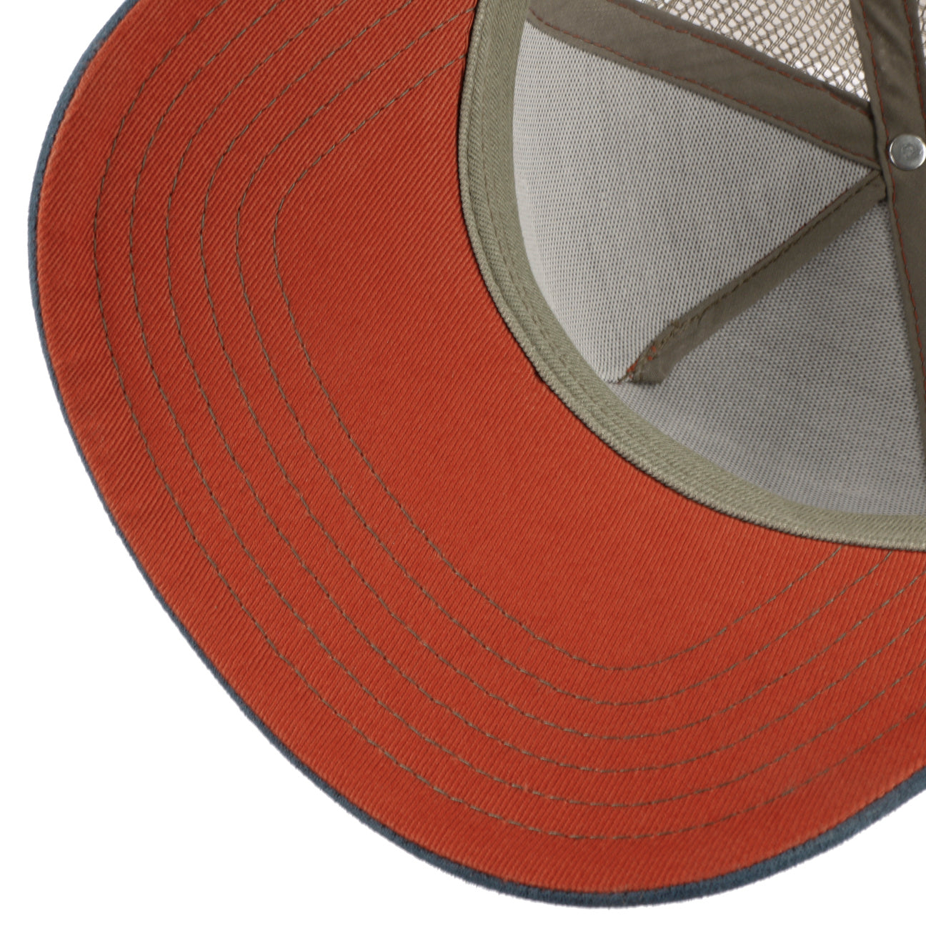 Stetson Casquette Canoe Trucker Bleu-Rouge