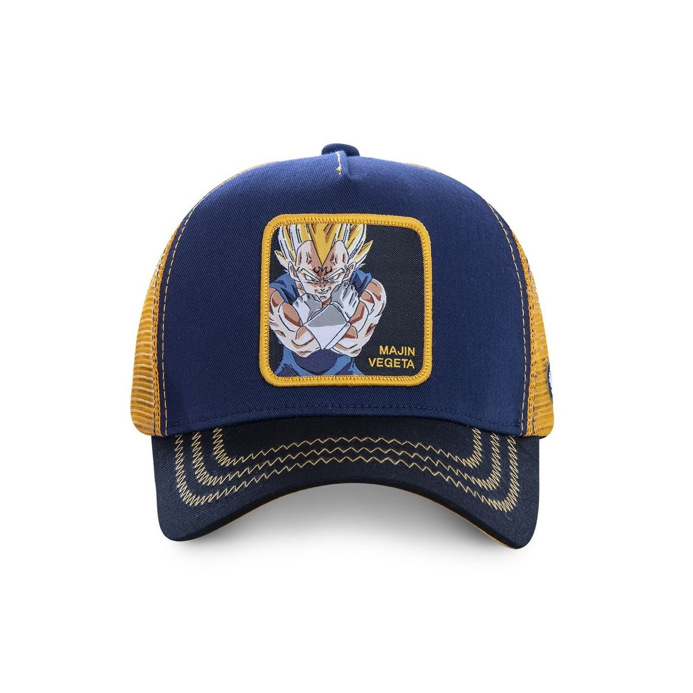 CAPSLAB Casquette Trucker Dragon Ball Z Vegeta Snapback Bleu