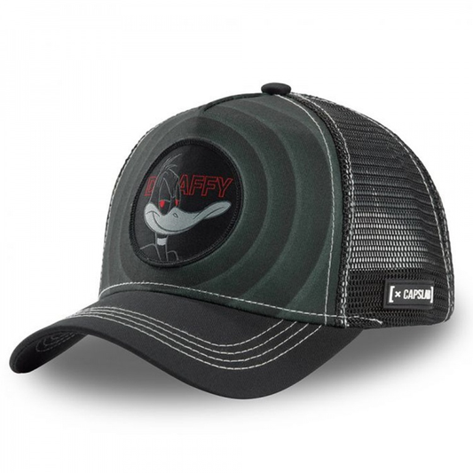 CAPSLAB Casquette Looney Tunes Daffy Duck Maléfique Noir