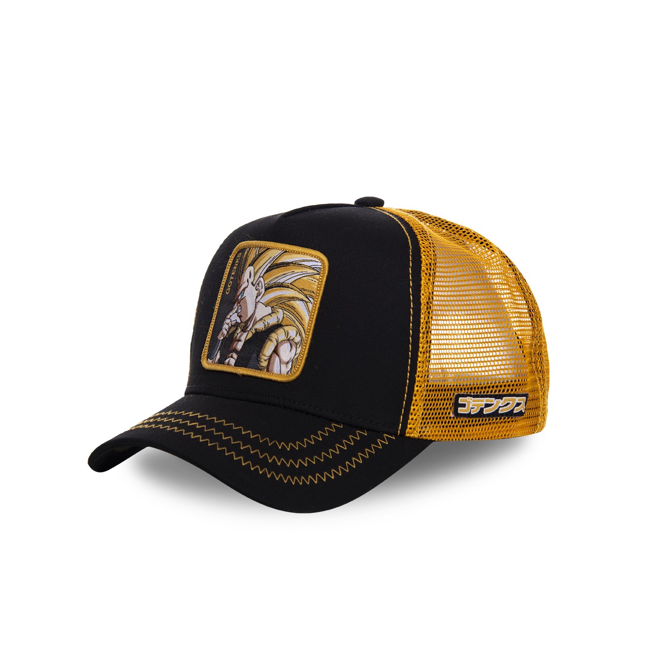 CAPSLAB Casquette Dragon Ball Gotenks Noir/Jaune