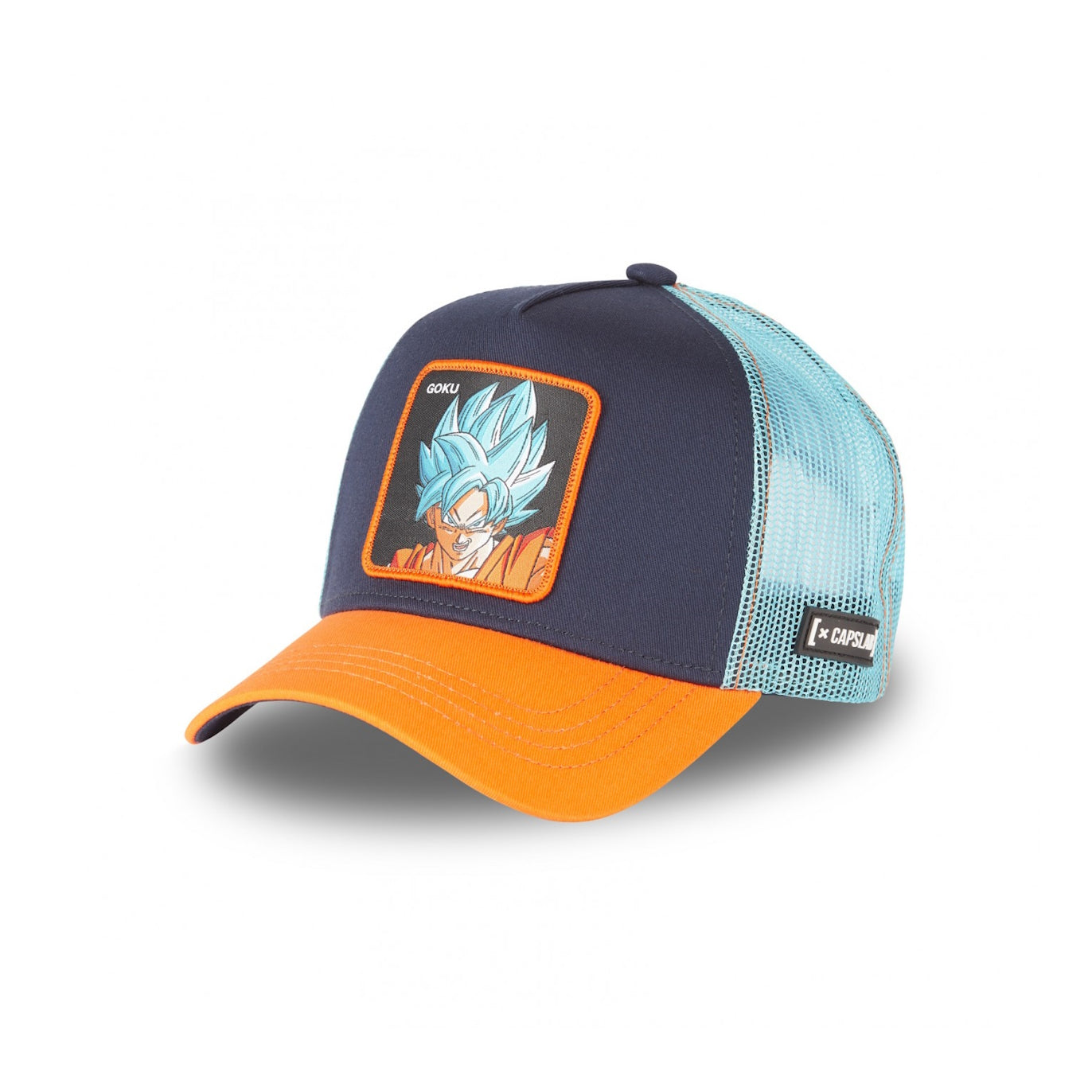 CAPSLAB Casquette Dragon Ball Super Goku SSJ Bleu