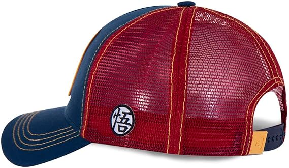 CAPSLAB Casquette Trucker Dragon Ball Super Saiyan Navy Rouge