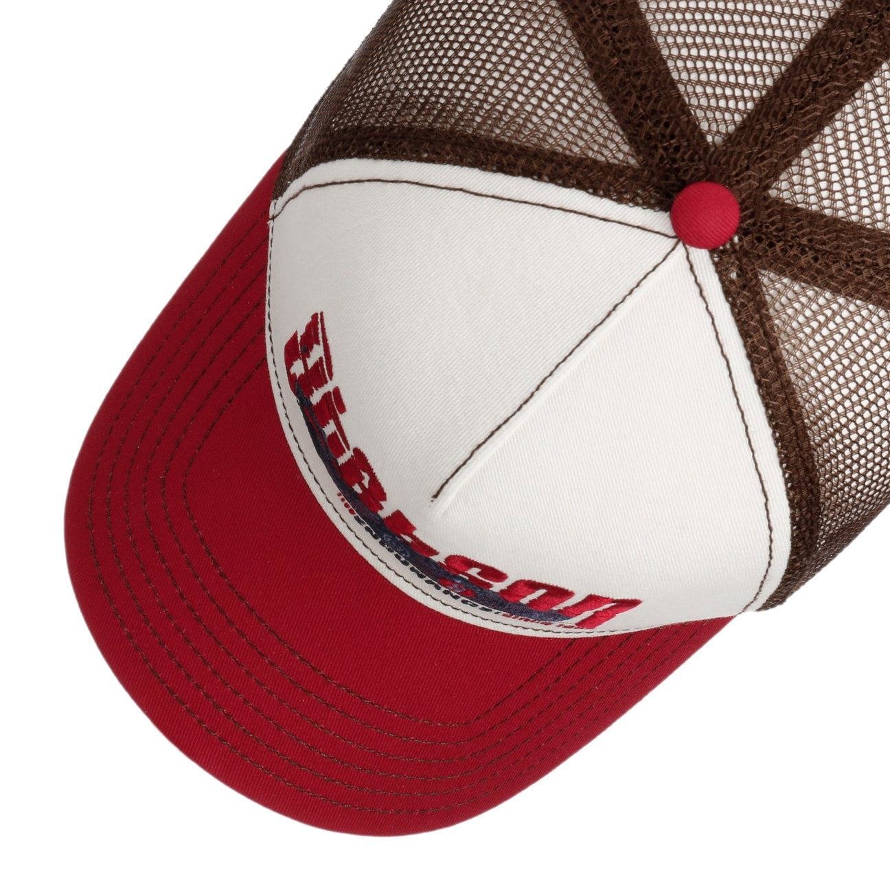 Stetson Casquette Endurance Trucker Rouge/Blanc