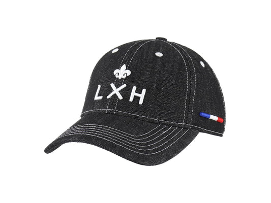 LXH Casquette en Jeans Noir