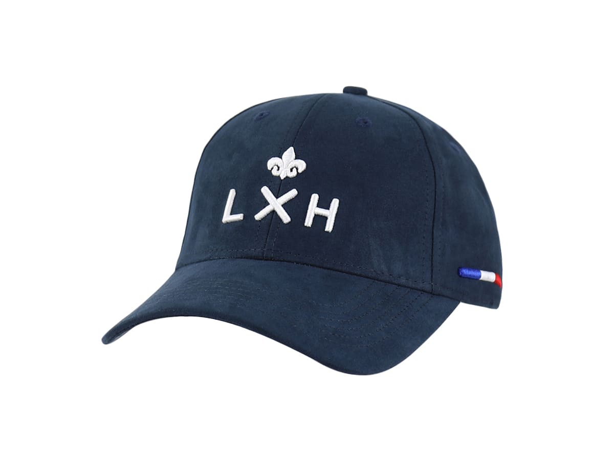 LXH Casquette Suédine Bleu Marine