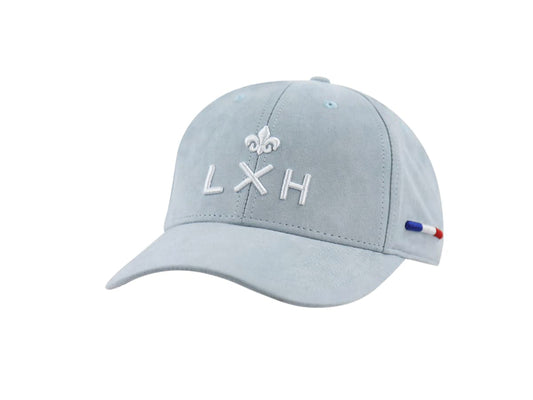 LXH Casquette Suédine Bleu Gris