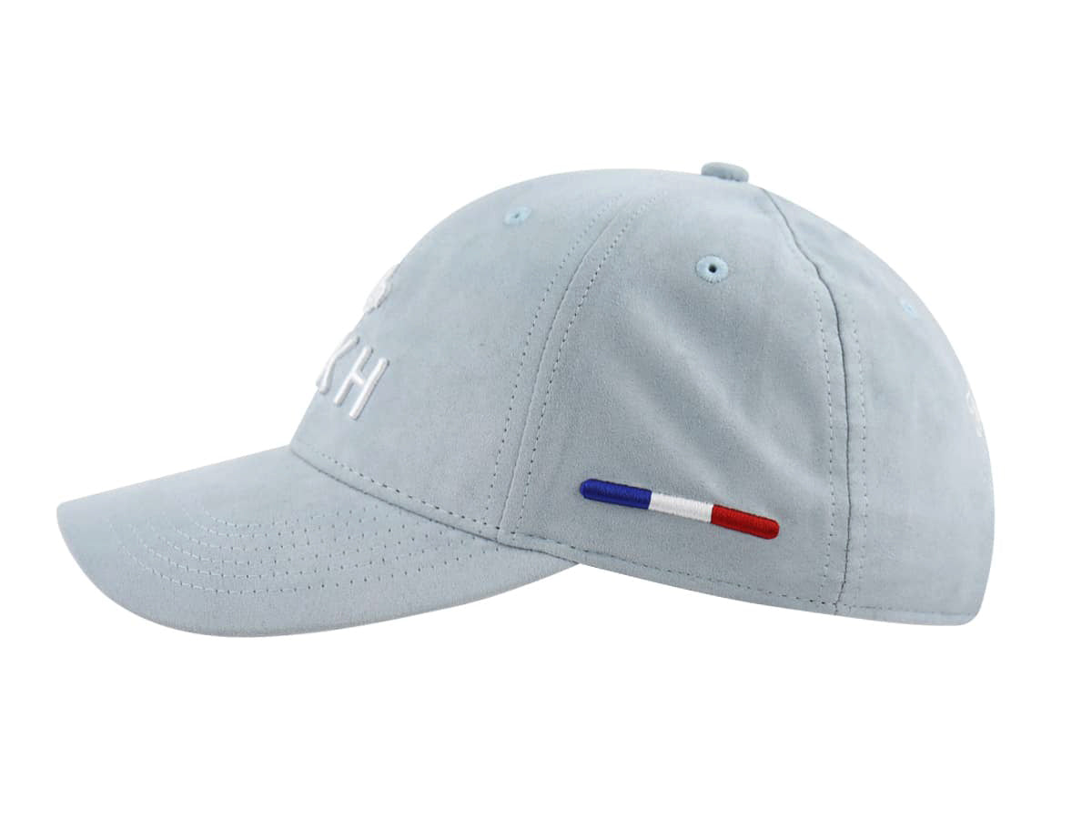 LXH Casquette Suédine Bleu Gris