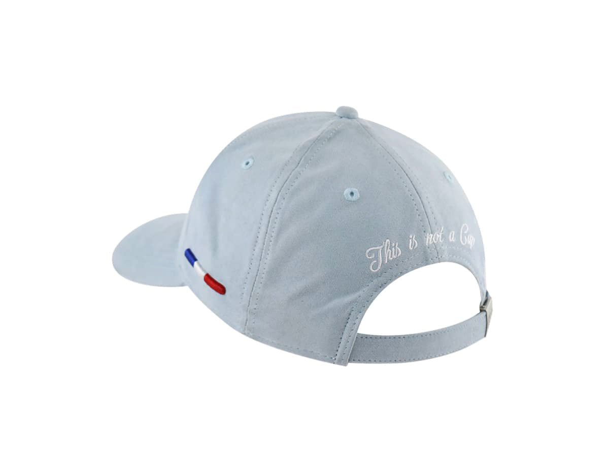 LXH Casquette Suédine Bleu Gris