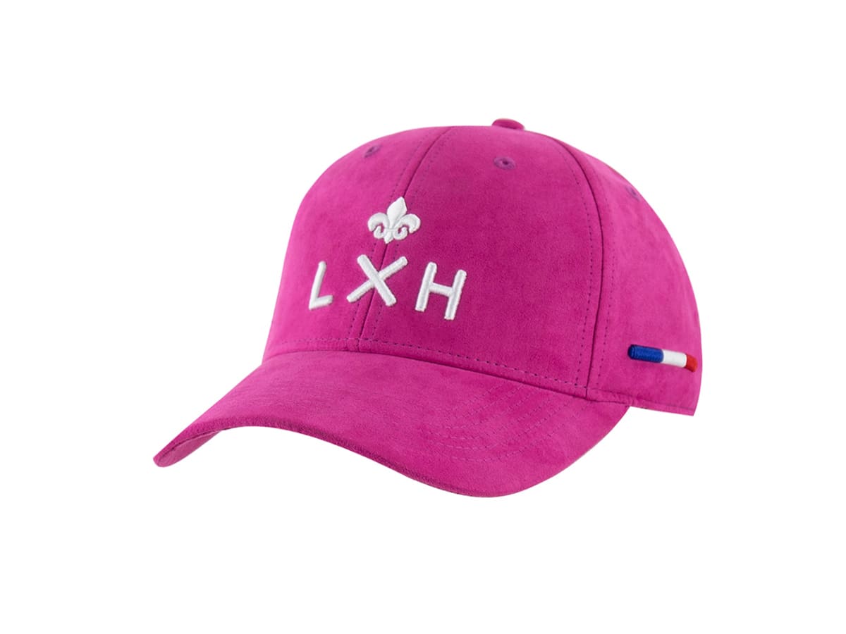 LXH Casquette Suédine Framboise Rose