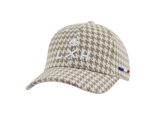 LXH Casquette Pied De Coq Beige