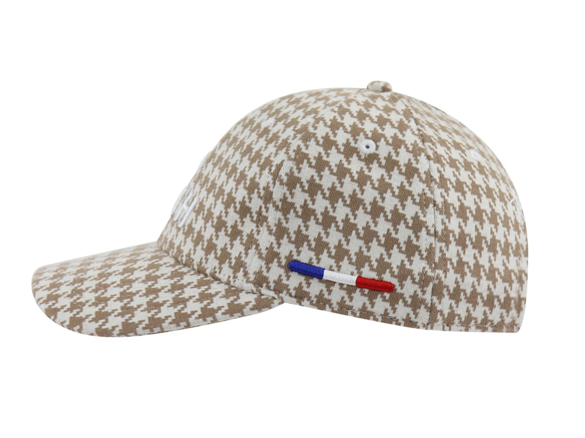 LXH Casquette Pied De Coq Beige