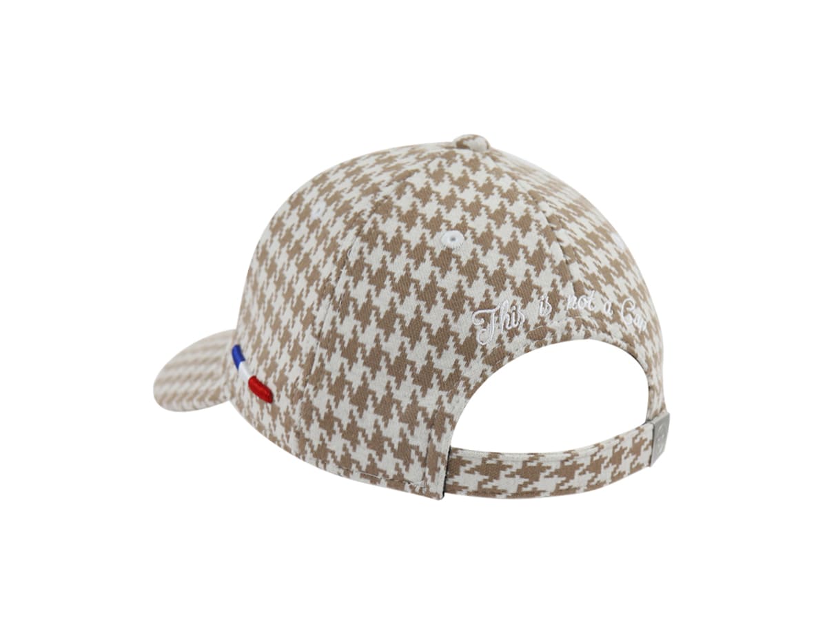 LXH Casquette Pied De Coq Beige