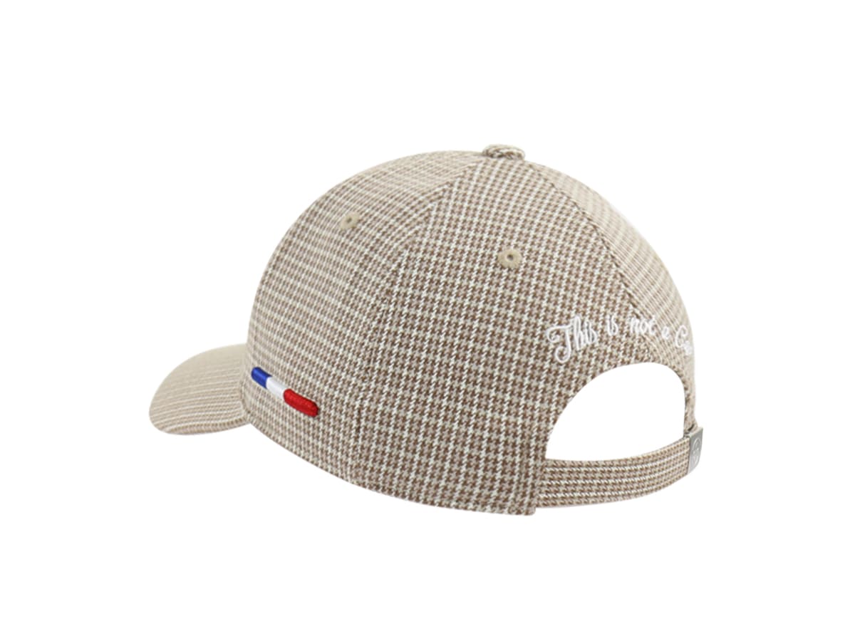 LXH Casquette Pied De Poule Camel