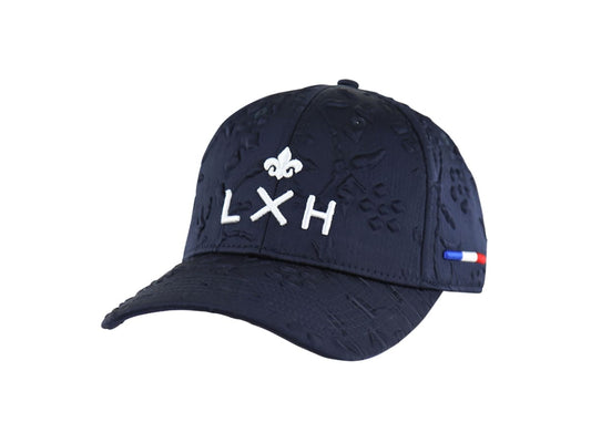 LXH Casquette en Satin Soufflé Indigo