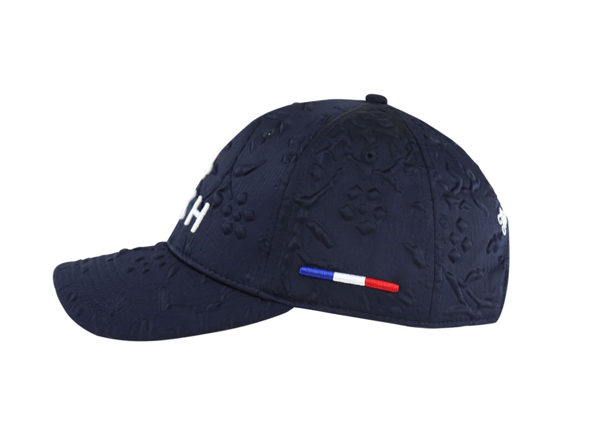 LXH Casquette en Satin Soufflé Indigo