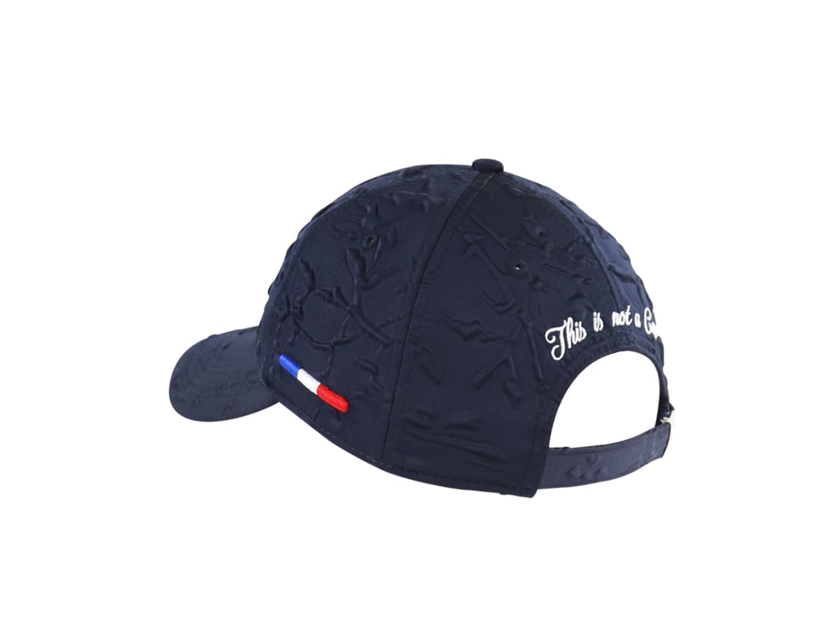 LXH Casquette en Satin Soufflé Indigo