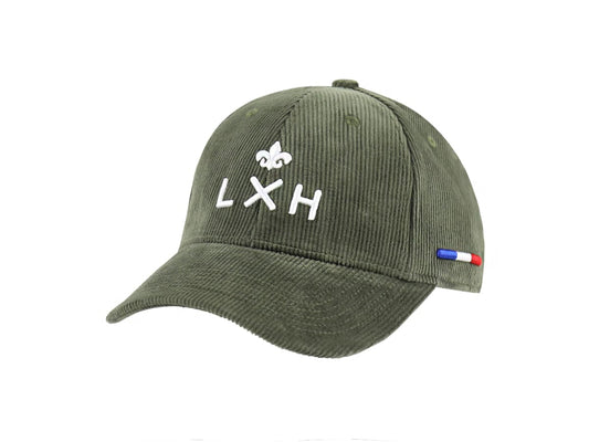 LXH Casquette Velours Côtelé Kaki