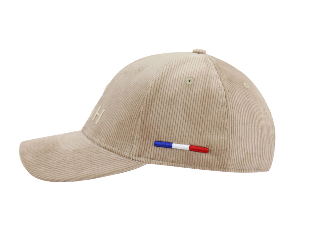 LXH Casquette Velours Côtelé Full Taupe