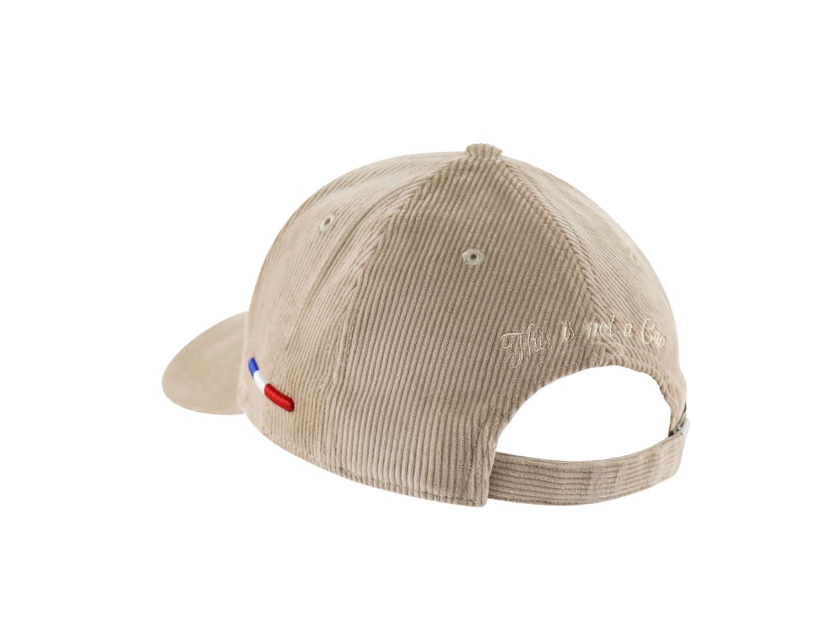 LXH Casquette Velours Côtelé Full Taupe