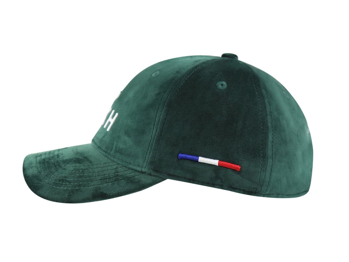 LXH Casquette Velours De Soie Vert