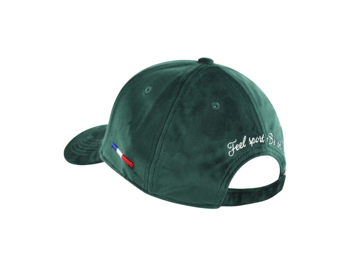 LXH Casquette Velours De Soie Vert