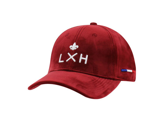 LXH Casquette Velours De Soie Prune