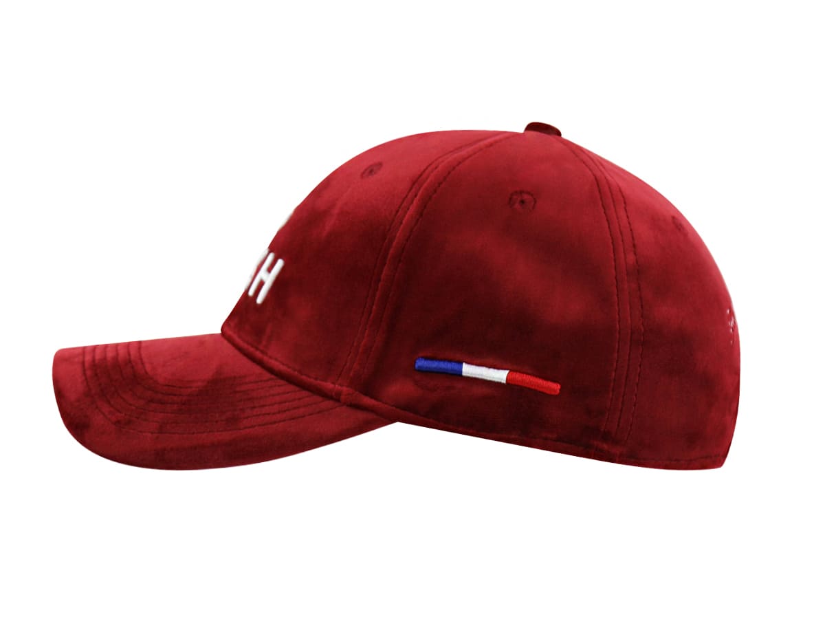 LXH Casquette Velours De Soie Prune