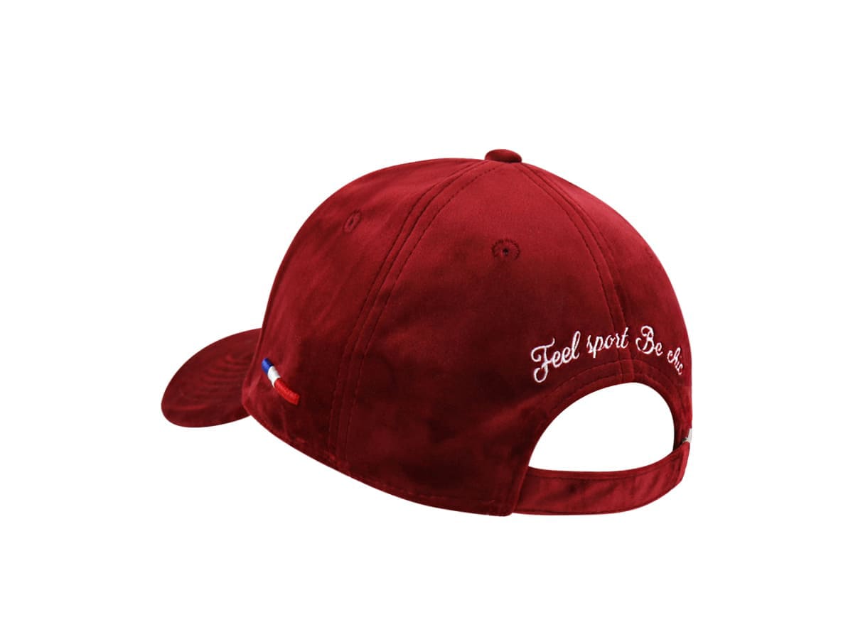 LXH Casquette Velours De Soie Prune