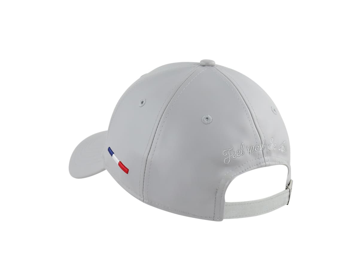 LXH Casquette Simili Cuir Gris